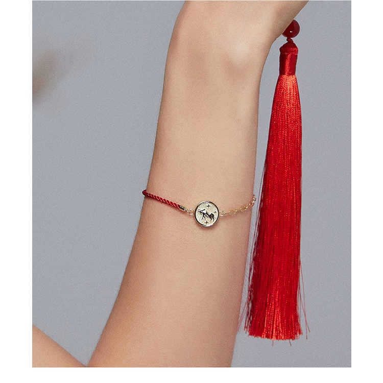 BAMOER Vòng Đeo Tay Xi Bạc 925 PhốI Zircon HìNh TráI Tim ThờI Trang Cho Nữ