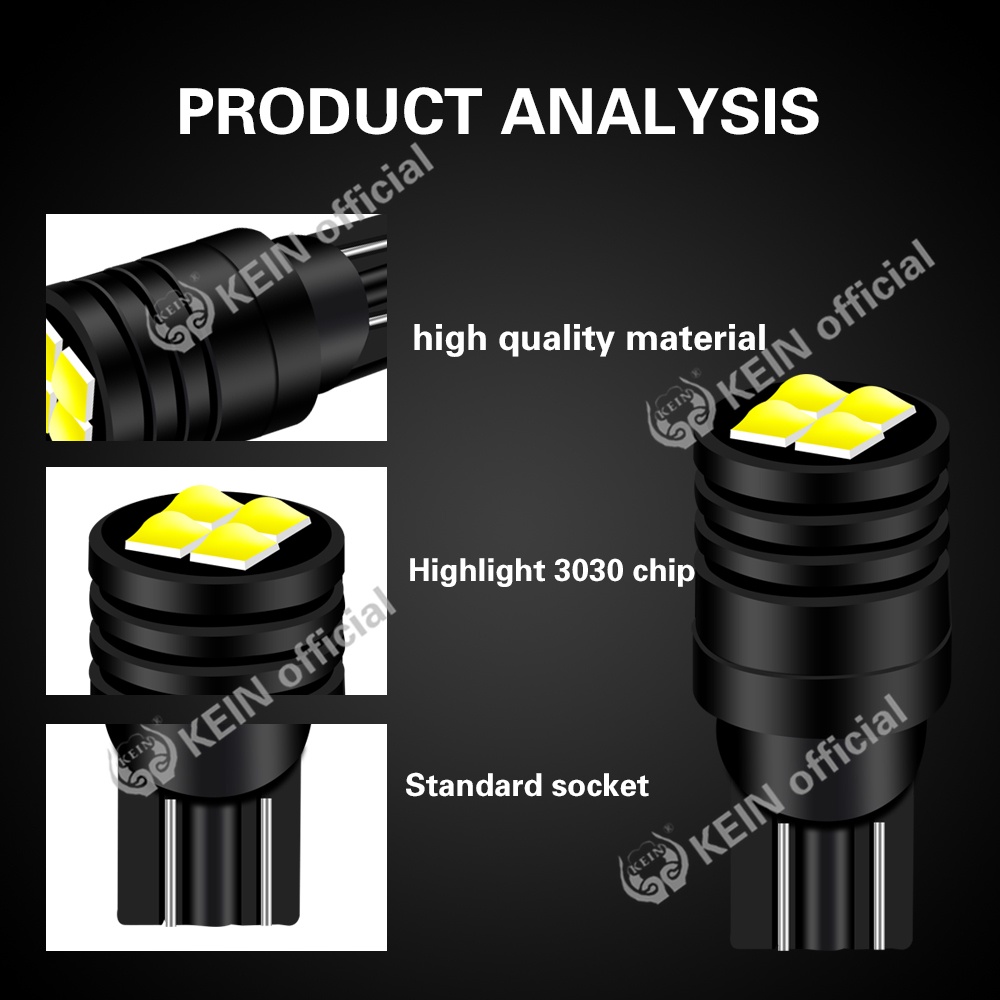 Bóng Đèn Led T10 W5W 168 194 Ánh Sáng Trắng Tiện Dụng Cho Xe Hơi