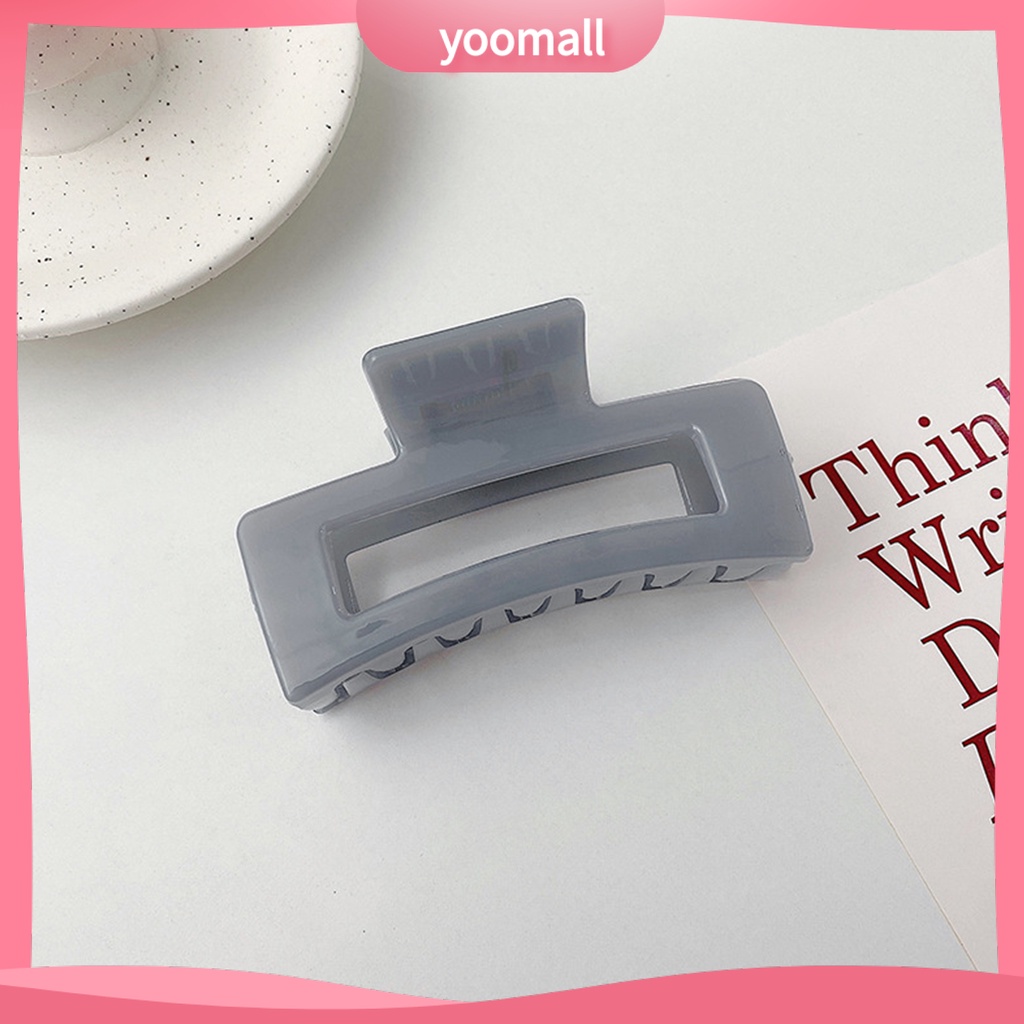 Kẹp Tóc Hình Vuông Màu Trơn Phong Cách Thanh Lịch Cho Nữ