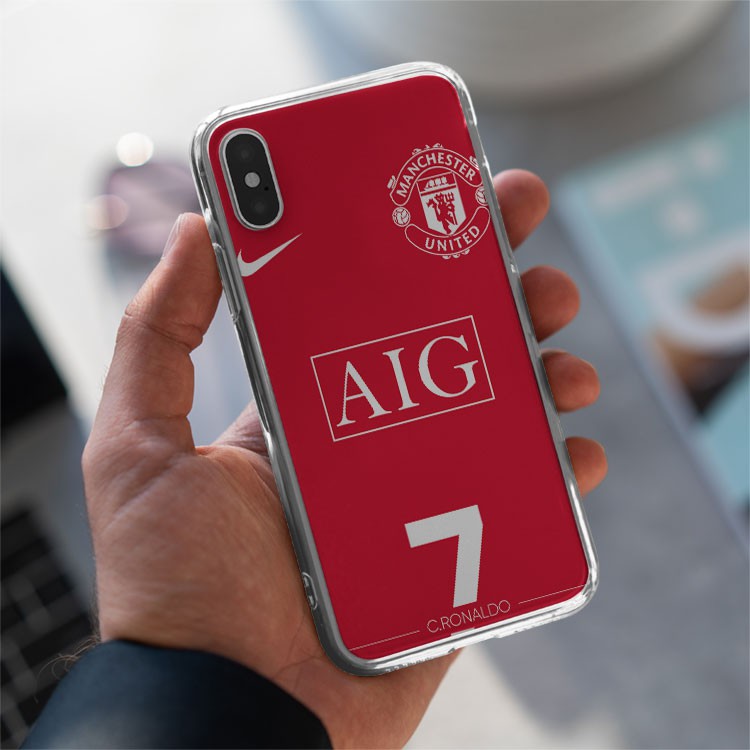 Ốp lưng số 7 huyền thoại CR7  CLB Manchester United cho Iphone 5 6 7 8 Plus 11 12 Pro Max X Xr FOO20210081