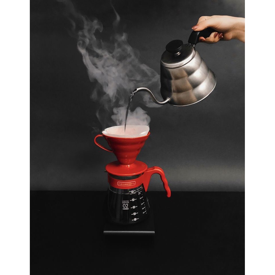 Phễu Lọc Cà Phê Hario V60 Size 2 (2-4cups) Nhựa Màu Trắng/Đỏ | VD-02