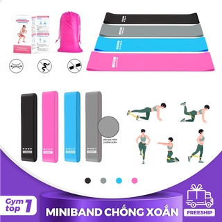 Miniband chống xoắn kháng lực,dây tập chân mông gymtop1 hiệu quả,dụng cụ tại nhà