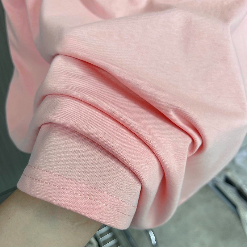NRVP Áo thun tay ngắn cổ tròn 100% cotton thời trang phong cách Hàn Quốc cho nữ