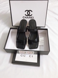 Dép xỏ quai cắt C da mềm ( hàng đẹp )