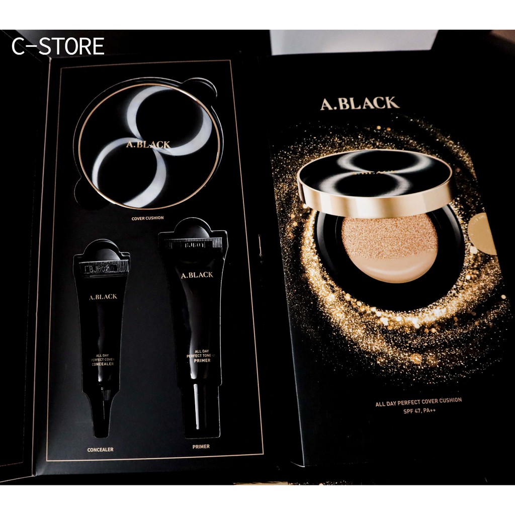 Phấn nước Cushion A Black Hàn Quốc che khuyết điểm, chống nắng 47+/PA++ - CSTOREVN | BigBuy360 - bigbuy360.vn