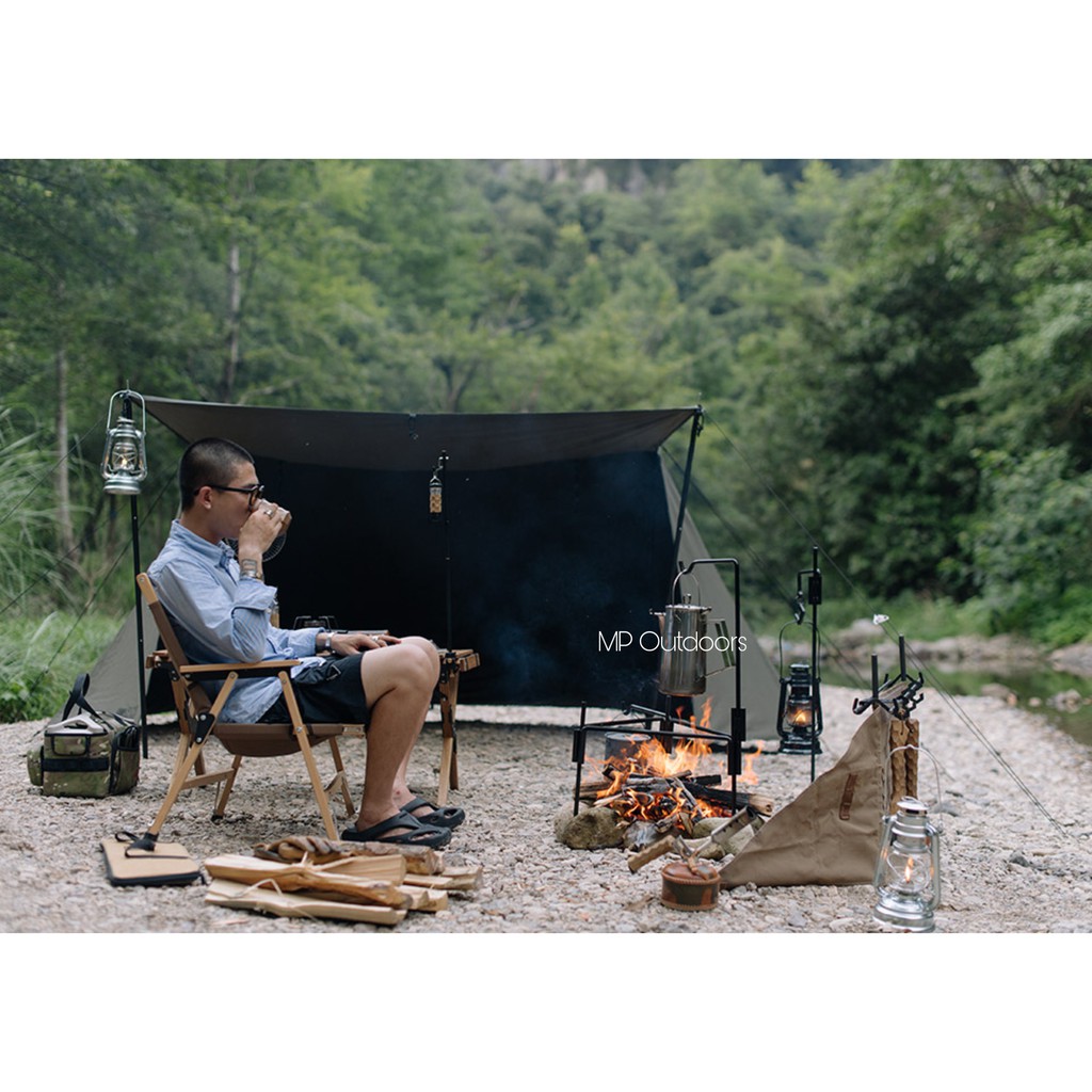 KIỀNG BA CHÂN BẾP CỦI GIÁ TREO TAM GIÁC GẤP GỌN NH20PJ208 NATUREHIKE DU LỊCH DÃ NGOẠI CẮM TRẠI CAMPING OUTDOOR