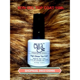 Sơn Gel Top Coat (Hơ đèn) siêu bóng cao cấp CYLA 15ml Thái Lan