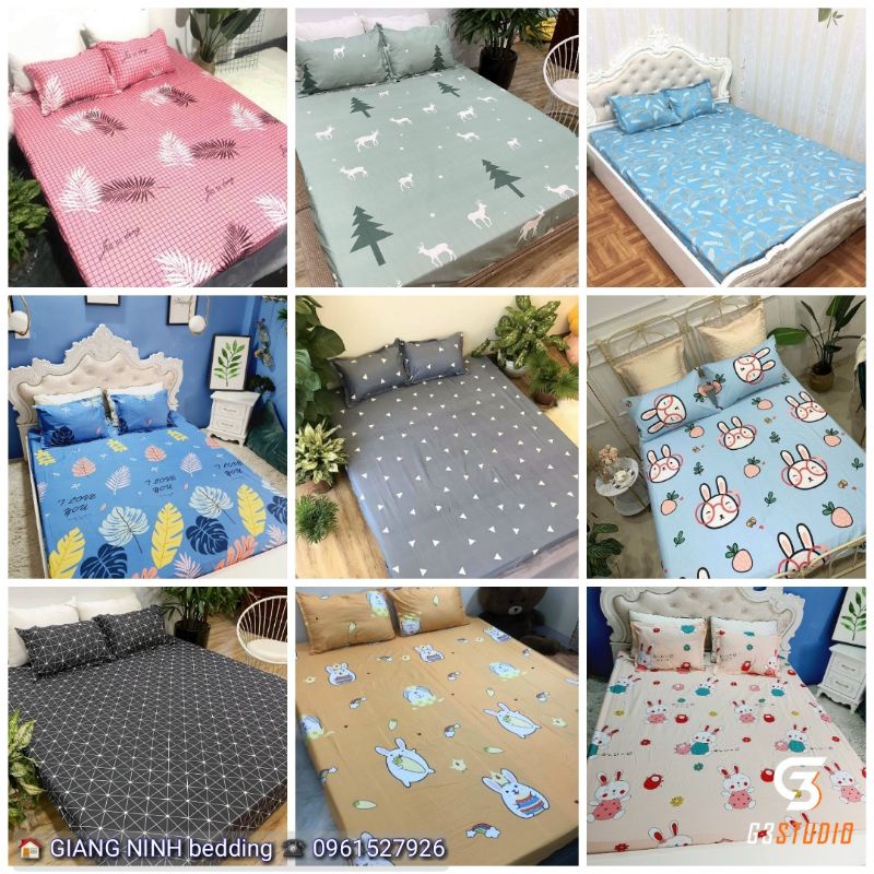 Ga gối cotton poly việt nam - loại1 tuyệt đối không nhăn không xù không phai màu, mềm mại và thấm hút mồ hôi tuyệt đối