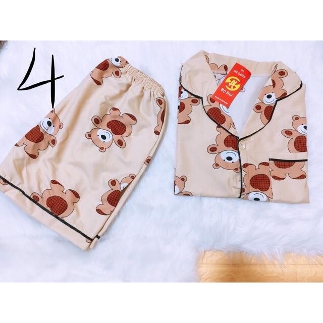 BỘ PIJAMA ÁO CỘC QUẦN ĐÙI 9 MÀU giao màu ngẫu nhiên