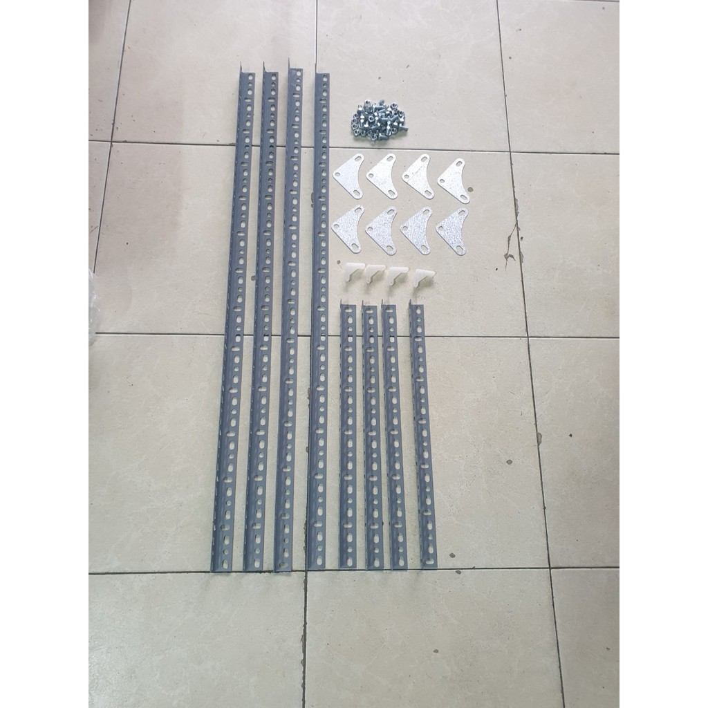 Kệ sắt trồng rau thông minh 2 tầng dùng cho 6 khay trồng rau kích cỡ 67x43x15 cm