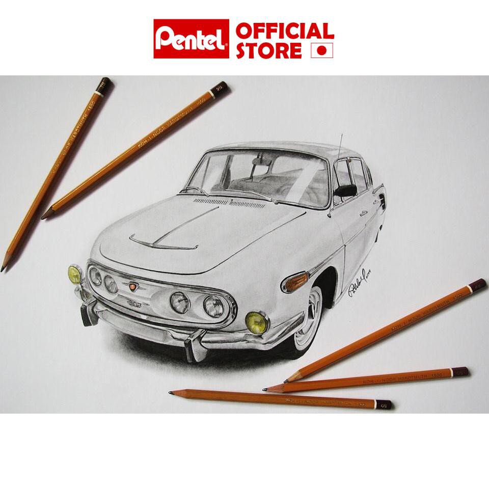 Bút Chì Tiệp Koh I Noor 1500 Nhiều Độ B | Bút Chì Gỗ Màu Vàng | 2B 3B 4B 5B 6B 7B HB | Chì Kỹ Thuật Vẽ Phác Thảo