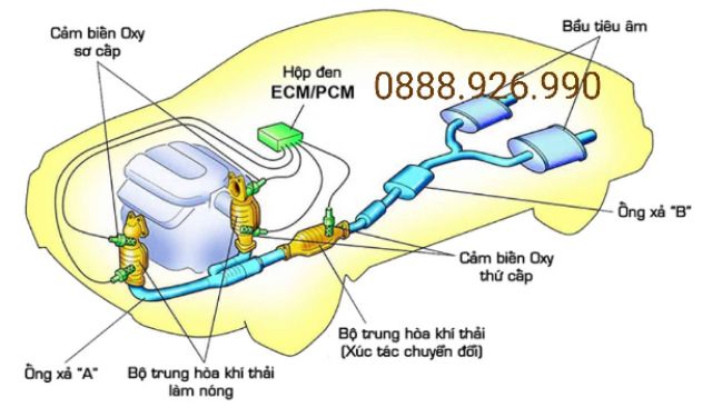 Oxicat Bluechem - Vệ sinh cảm biến oxy - mụi than buồng đốt
