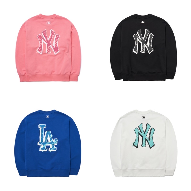 Áo nỉ MLB Sweater Big Bag Art Logo Overfit