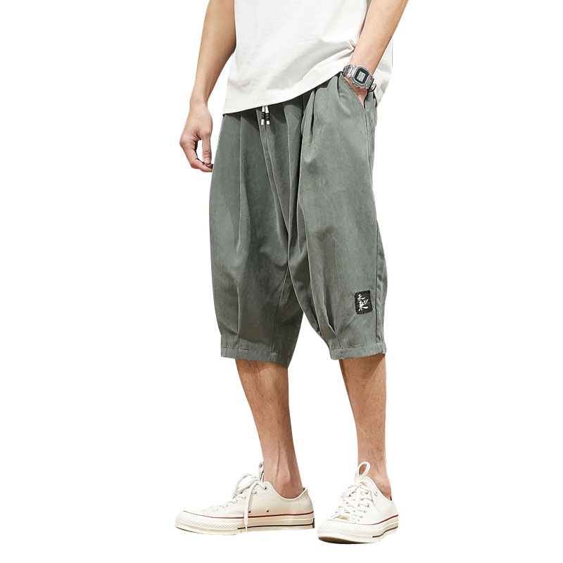 Quần short thể thao 100% cotton có dây rút dành cho nam