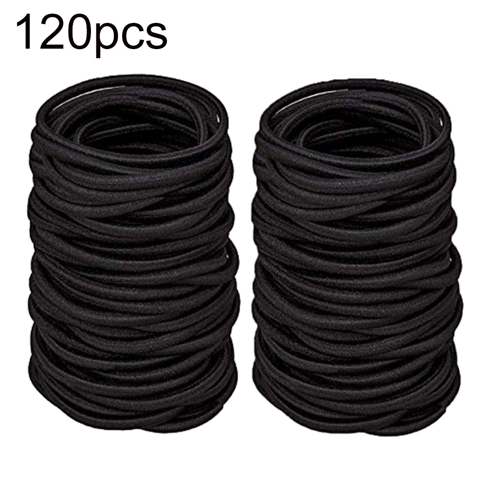 Bộ 120 dây buộc tóc co giãn tiện dụng cho nữ