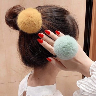 ⛄️Chun cột tóc cục lông mịn ấm áp