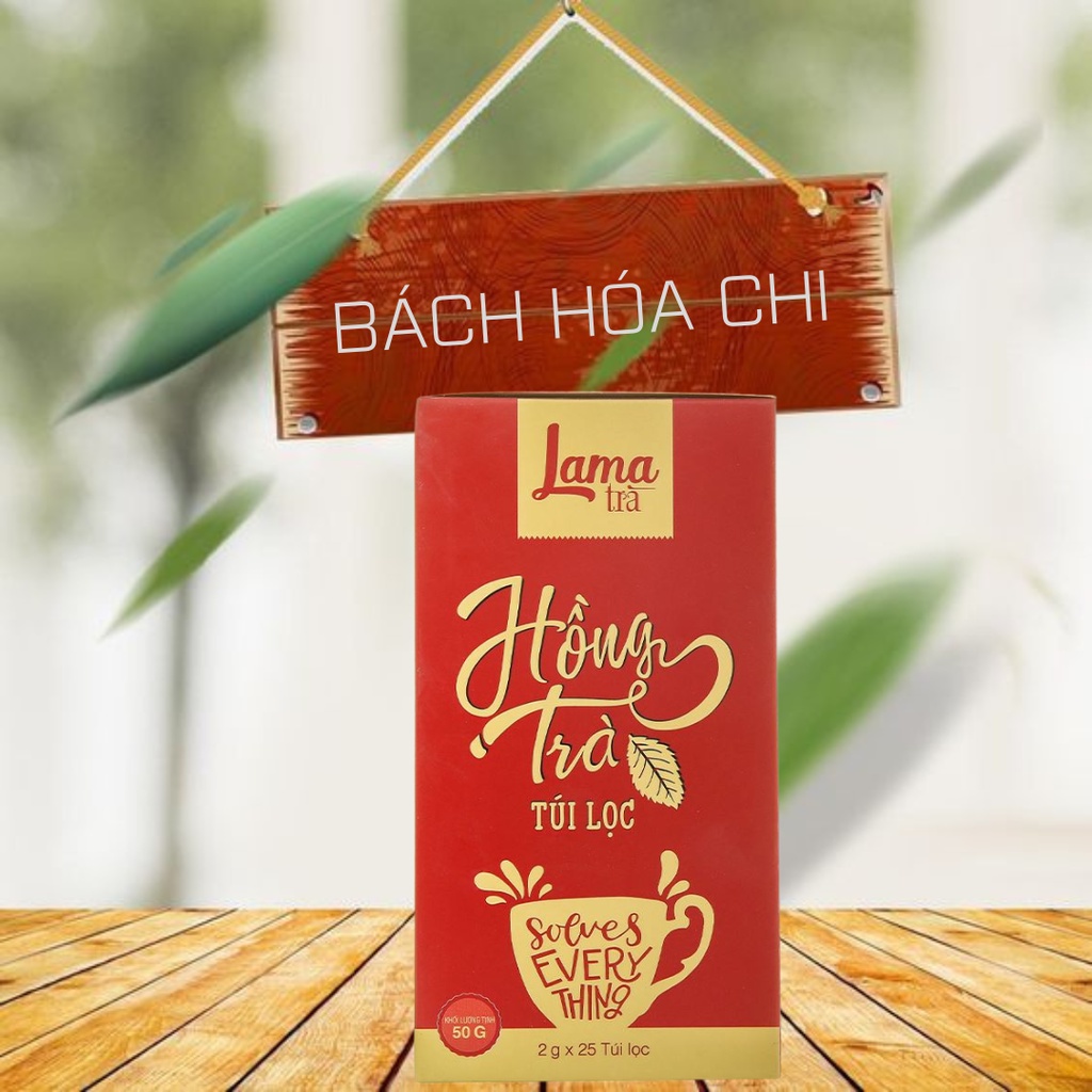 Hồng trà túi lọc Lama hộp 50g