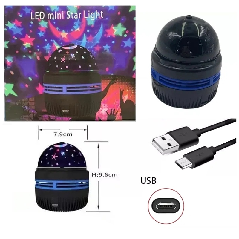 Đèn led Chiếu Sân Khấu mini Hình Bầu Trời Đầy Sao Nhiều Màu Sắc