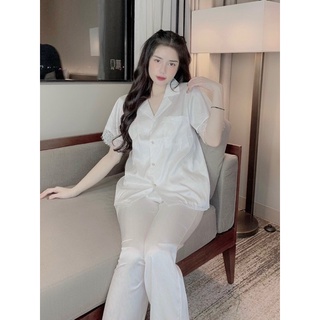 Bộ pỵama lụa ngắn tay  .