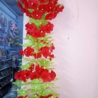 Hoa giấy gấm treo dán tường  40k