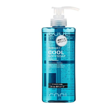 SỮA TẮM CHO NAM COOL BODY SOAP PHARMAACT Nhật Bản 600ml hương bạc hà mát lạnh