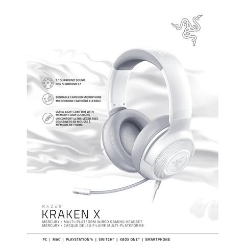 TAI NGHE Razer Kraken X Multi-Platform Wired Gaming Headset Mercury