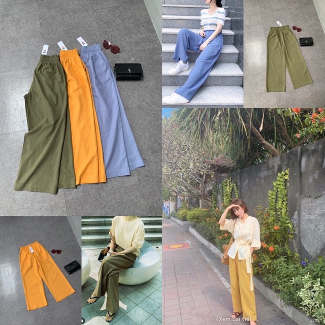 Quần culotes linen cực xinh