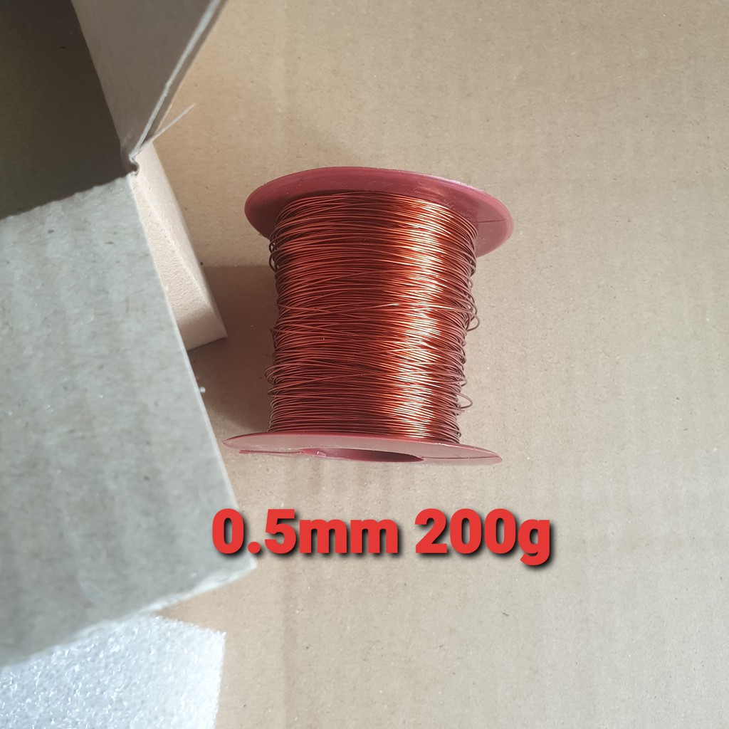 DÂY ĐỒNG QUẤN BIẾN ÁP CƠ. DÂY ĐỒNG TRÁNG MEN, BỌC EMAY CÁCH ĐIỆN, DÂY ĐỒNG QUẤN ĐỘNG CƠ. DÂY ĐỒNG 0.5mm