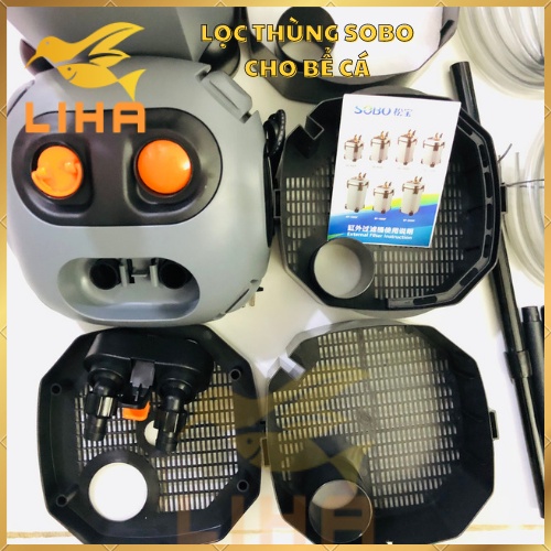 Lọc Thùng Sobo Kèm UV SF650 SF850 SF1000 SF1200 SF1500 SF1800 SF2200 - Lọc Thùng Cho Bể Cá, Bể Thủy Sinh