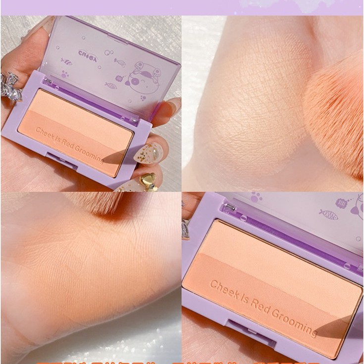 Bảng phấn mắt kiêm phấn má 2 màu make up Xixi Cheek Is Red Grooming Sena Beauty | BigBuy360 - bigbuy360.vn