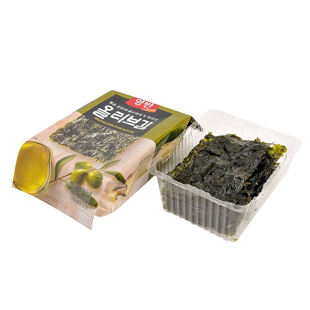 Lá Kim Ăn Liền Dongwon Vị Dầu Oliu bịch 9 gói ( 5 Gram/Gói)