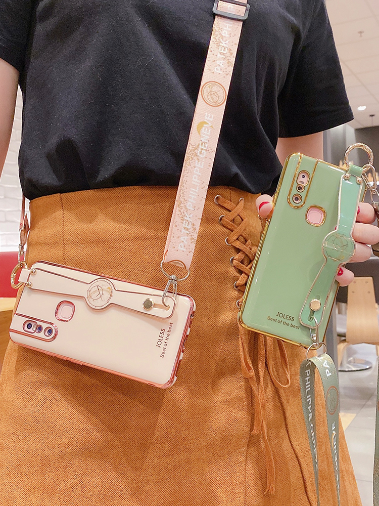 Ốp điện thoại mạ điện có dây đeo tay cho Vivo V15 / V15 Pro