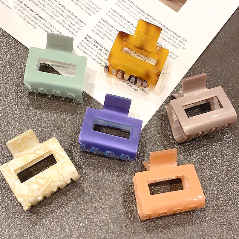 (MớI) Kẹp TóC Acrylic MàU Trơn