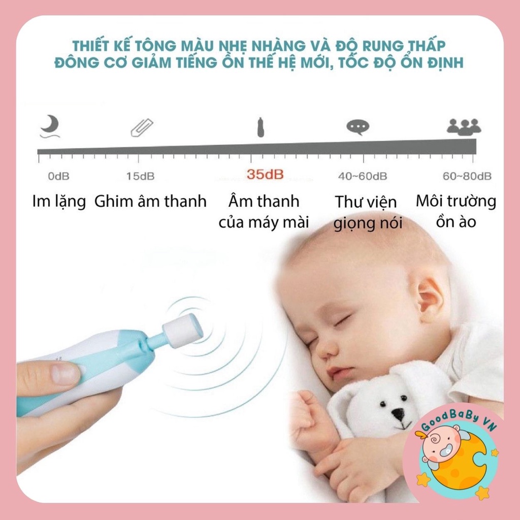 Máy cắt móng tay,dụng cụ vệ sinh móng tay móng chân cho bé an toàn tiện dụng Goodbabyvn