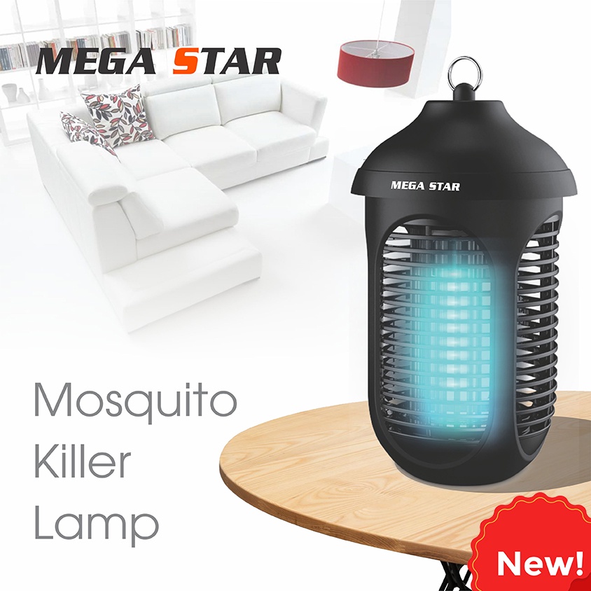 [Sản xuất Thái Lan, bảo hàng 12 tháng] ĐÈN BẮT MUỖI CAO CẤP MEGASTAR DM-138