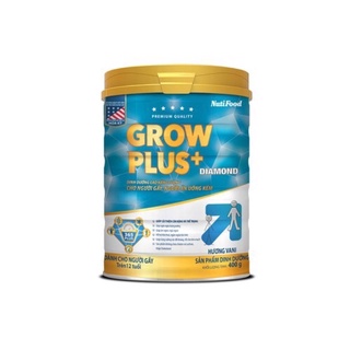 Sữa bột NutiFood Grow Plus+ Diamond cho người gầy lon 900g (trên 12 tuổi)