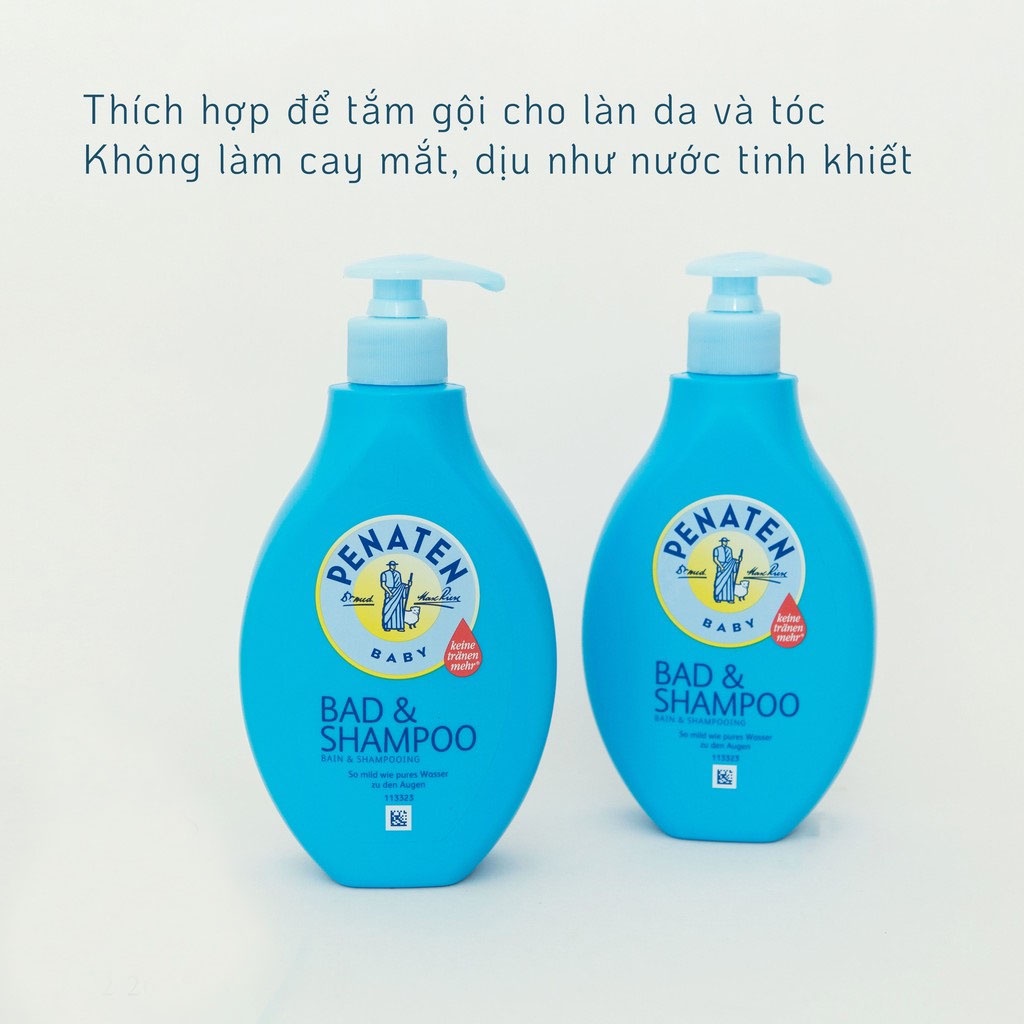 Sữa tắm gội Penaten Bad&amp;Shampoo 2-in-1 cho bé 400ml