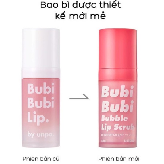 Tẩy Tế Bào Chết Môi Sủi Bọt Bubi Bubi Lip By Unpa