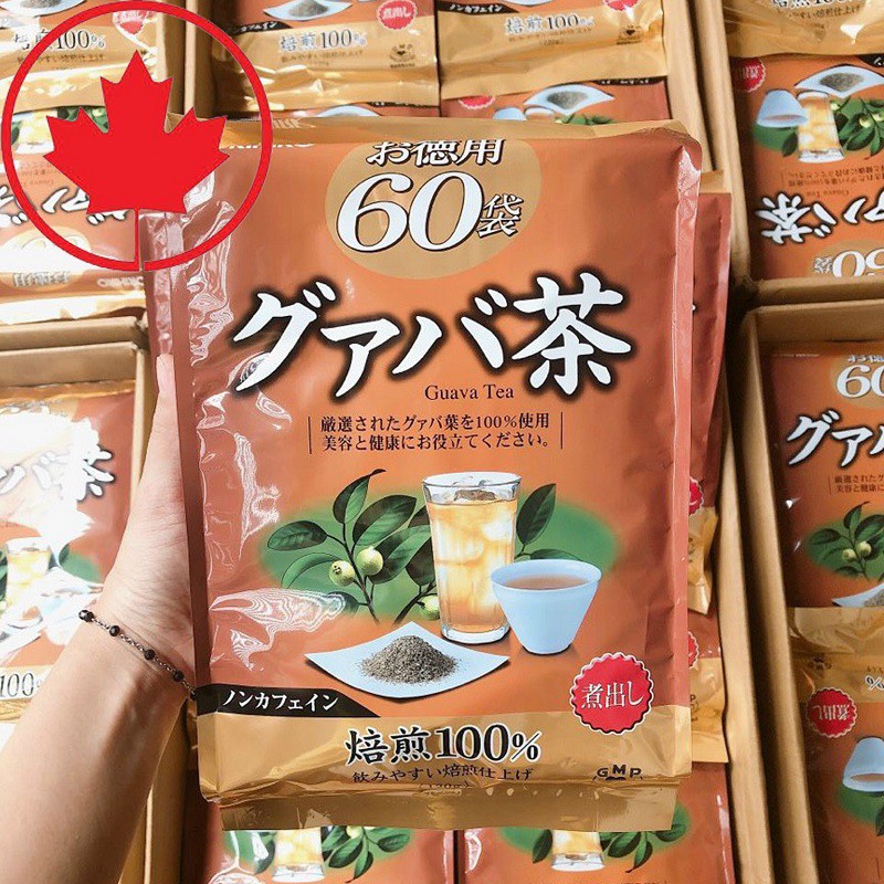 [Chuẩn auth] Trà giảm cân , thanh lọc cơ thể tinh chất Lá Ổi Orihiro Guava 60 gói [hàng Nhật]