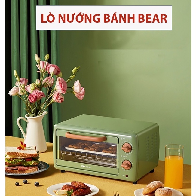 Lò nướng bánh mini Bear DKX-C10J1 10.5L - Lò nướng gia đình, nướng bánh tự động, đa năng - Công suất 700W -BH CHÍNH HÃNG