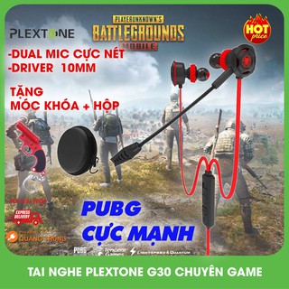 Tai nghe Plextone G30,Có mic,Cực hot,tặng móc khóa PUBG