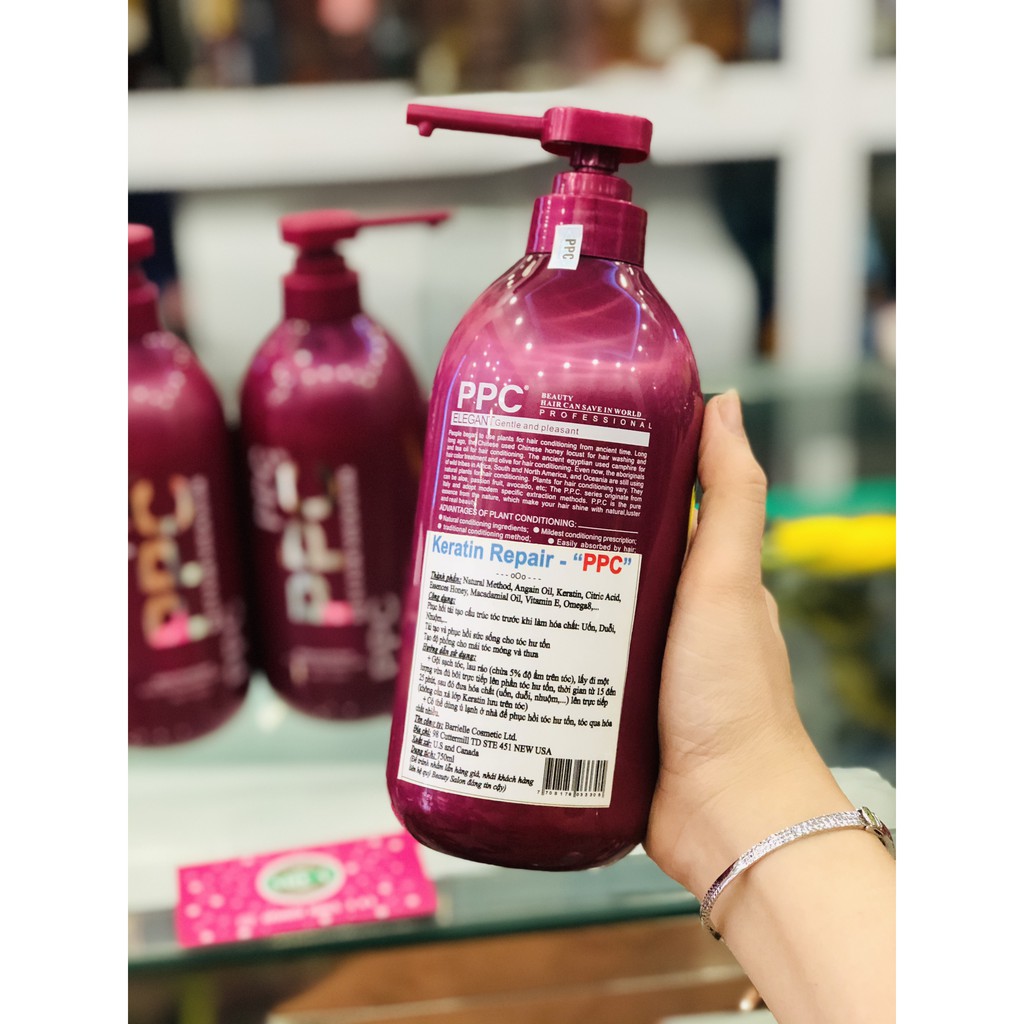 Dầu Ủ Xả Tóc PPC Phục Hồi Chuyên Sâu Keratin Repair PPC 750m | BigBuy360 - bigbuy360.vn