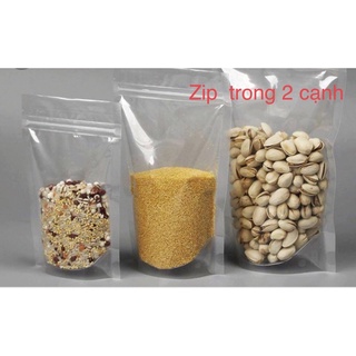 Túi zip trong 2 mặt đáy đứng