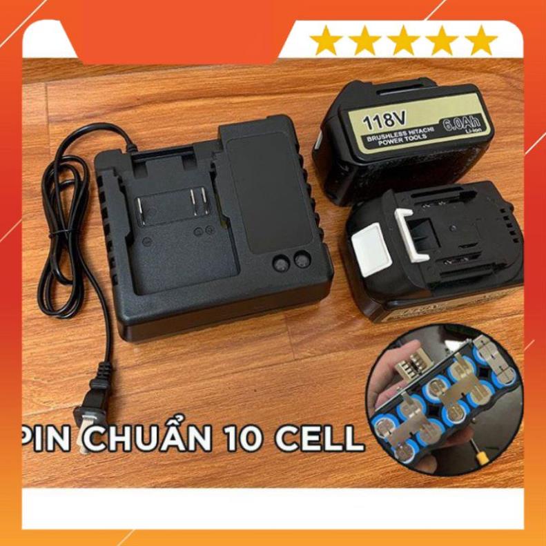 Máy Khoan Đục Bê Tông HITACHI 118V 3 Chức Năng, 2 PIN, Không Chổi Than