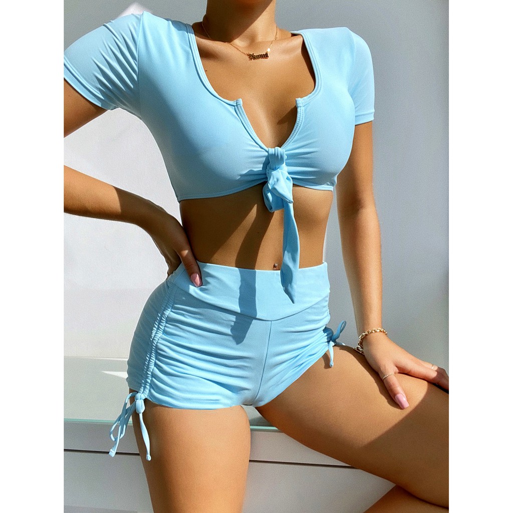 Bộ Đồ Bơi Hai Mảnh Không Gọng Lưng Cao Gợi Cảm Cs26 | BigBuy360 - bigbuy360.vn