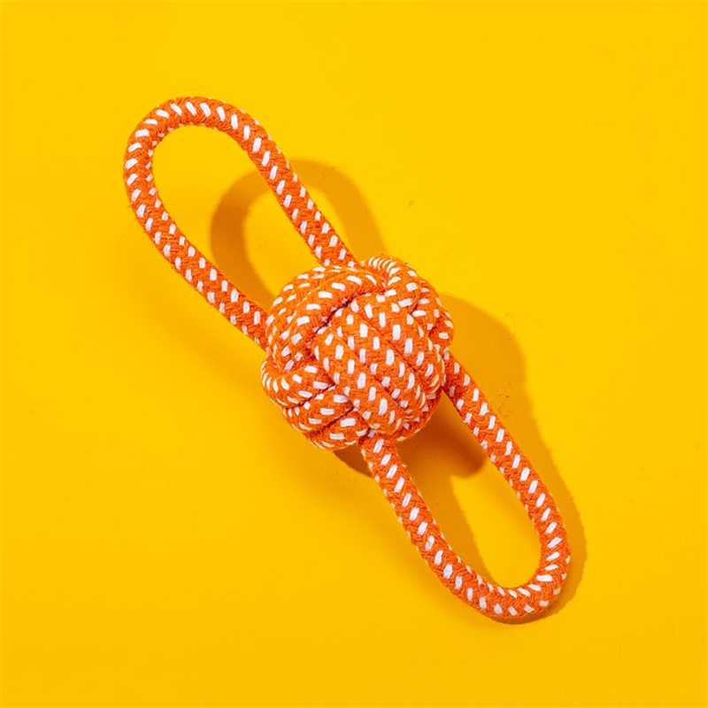 Đồ Chơi Dây Thừng Cotton Bện Thắt Nút Cỡ Nhỏ Và Vừa Để Mài Răng Và Giảm Đau Cho Thú Cưng