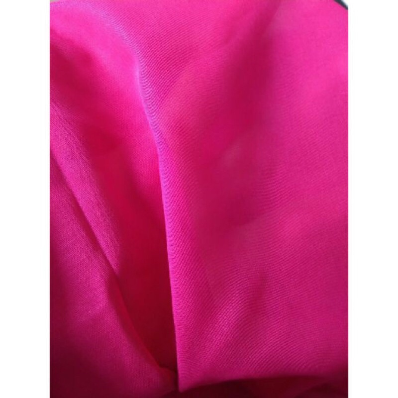 Vải thun vải cotton co giãn 2 chiều màu hồng đậm