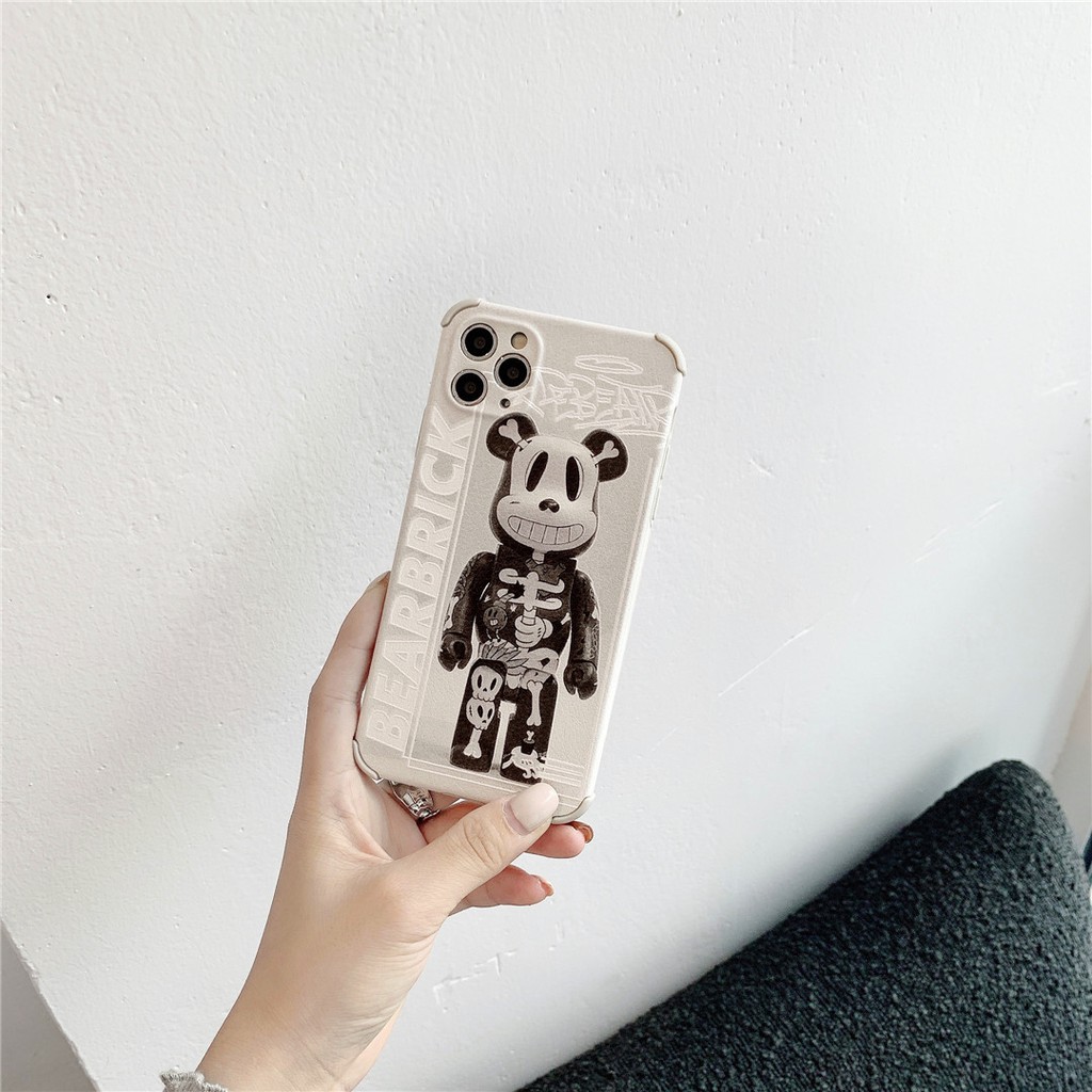 Soft Plastic Phone Case KAWS Bearbrick suitable for iPhone12 mini 11 PRO MAX 6/6s 7/8plus SE2 X/XS XR XSMAX #HG3955