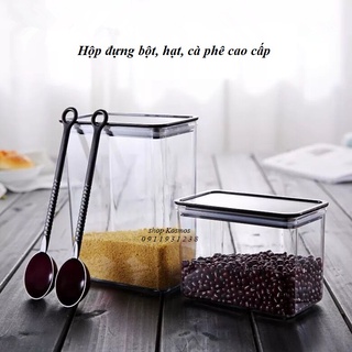 Hộp nhựa đựng bột, hạt, cà phê