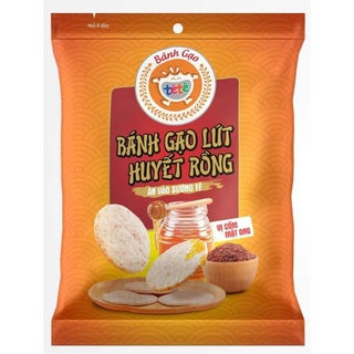 Bánh gạo Tê Tê gạo lứt huyết rồng vị mật ong 80gr